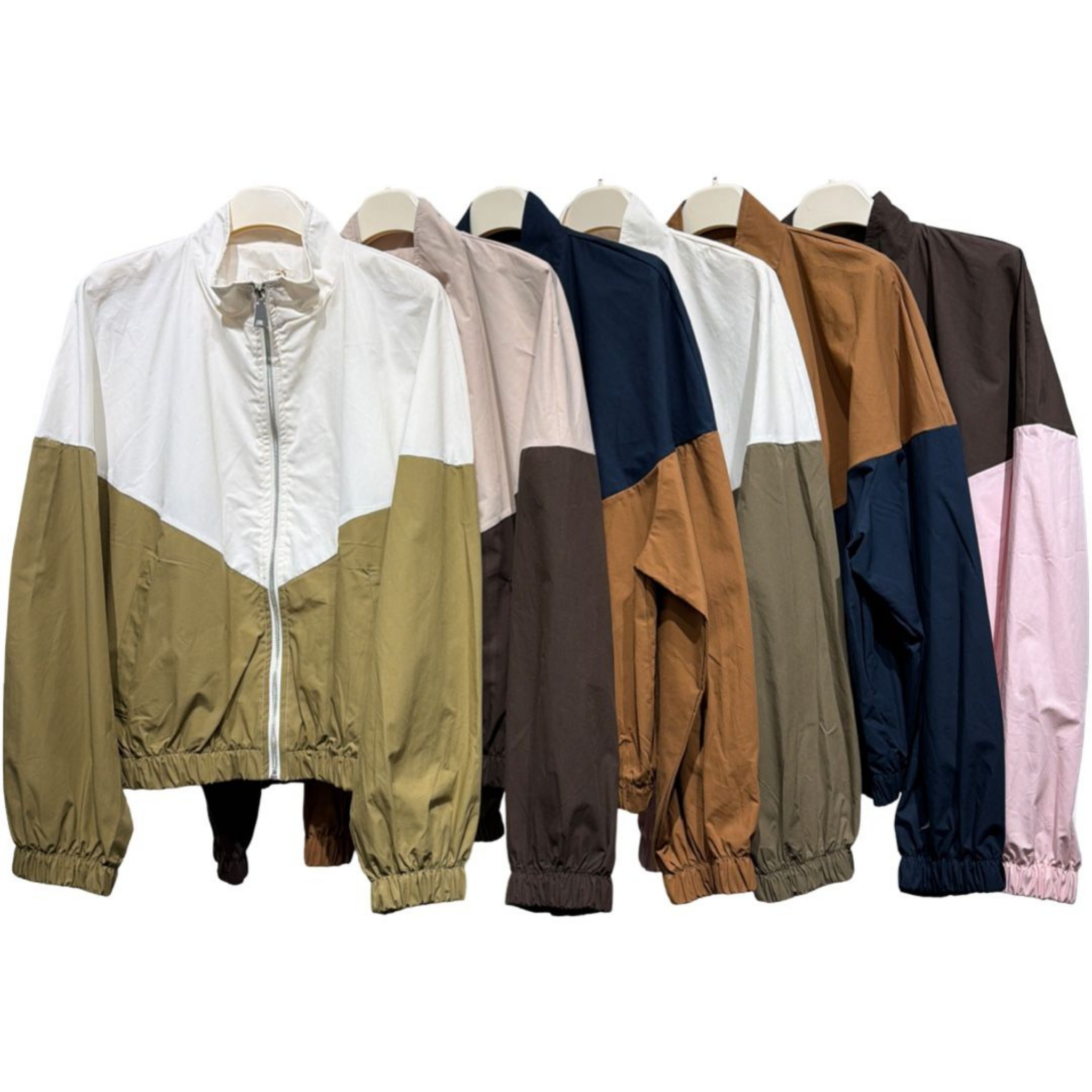 100% Cotton Color-Block Jacket