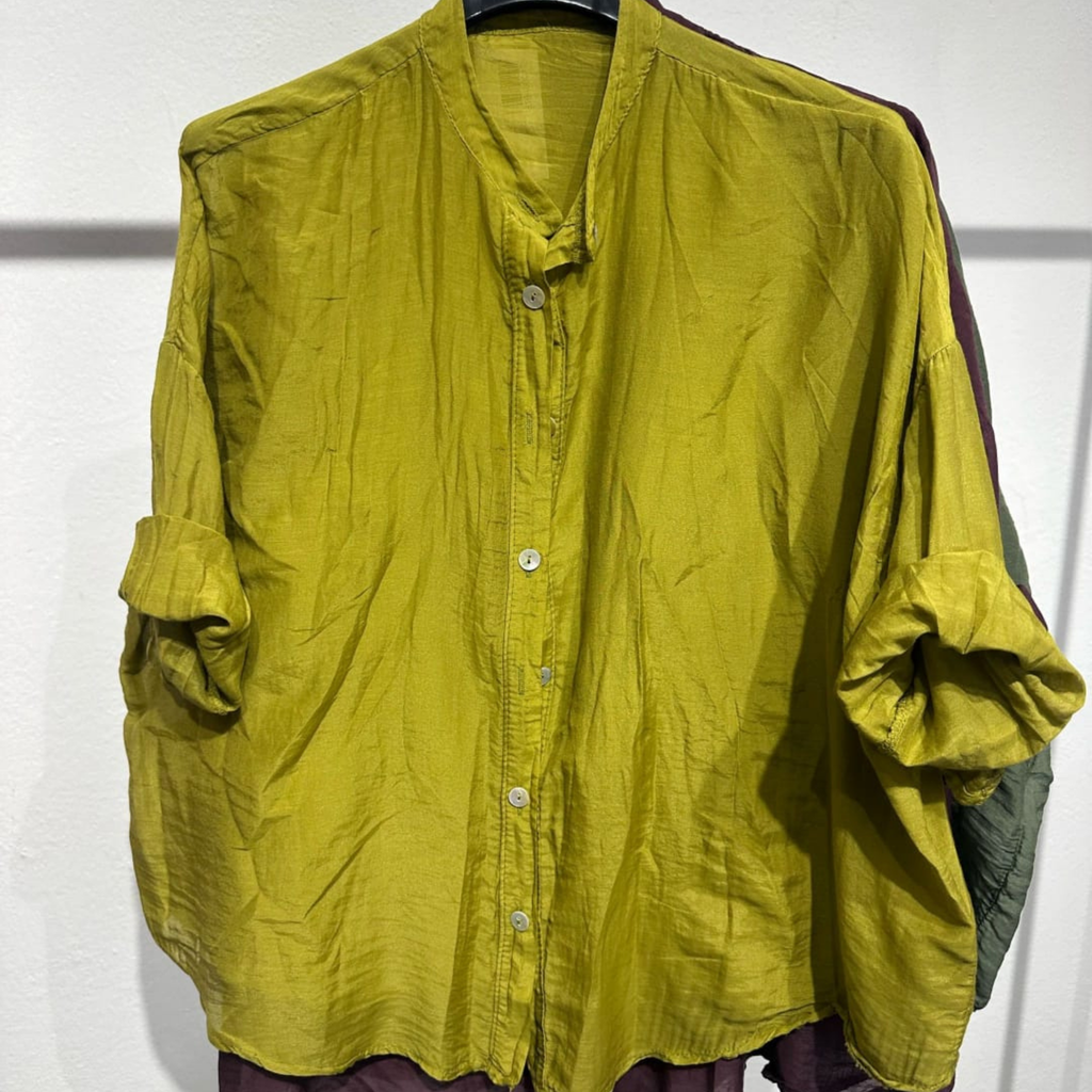 Italian Cotton Silk Blend Oversized Shirt