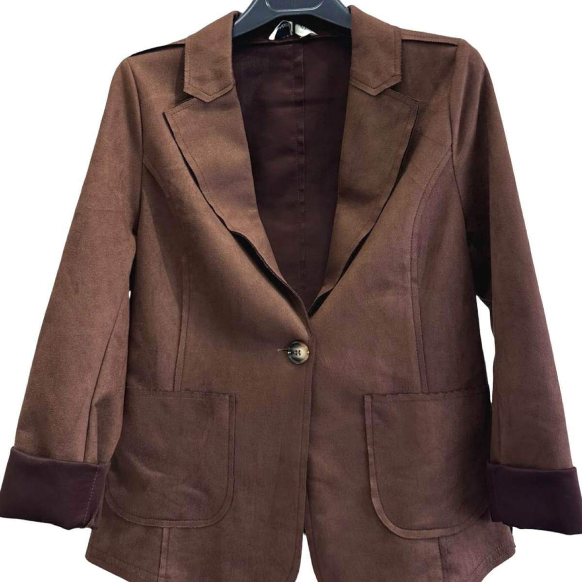 Verona Suede-Effect Blazer