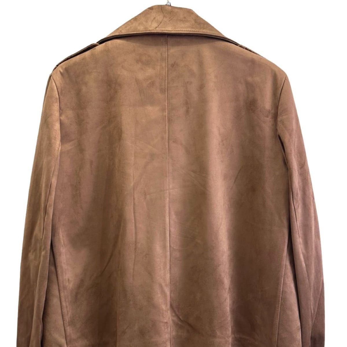Suede Touch Double-Breasted Jacket