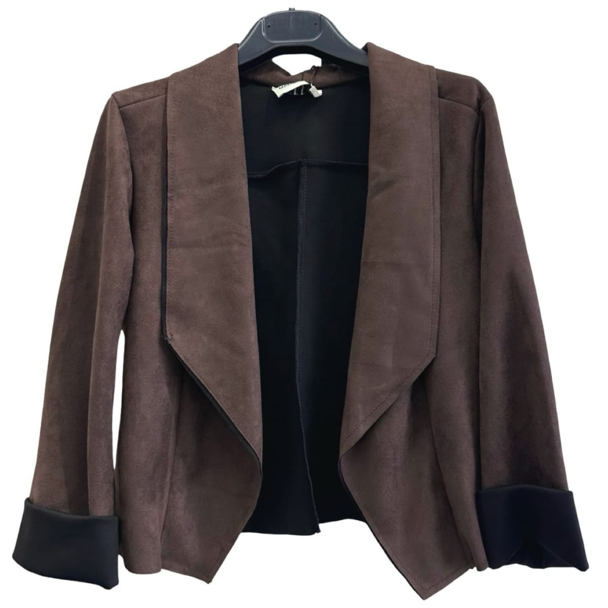 Italian Suede-Effect Tailored Jacket