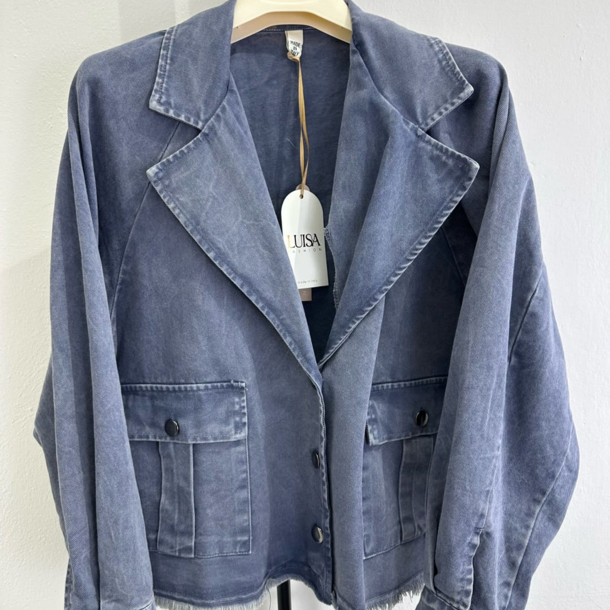 Italian Washed Cotton Utility Jacket