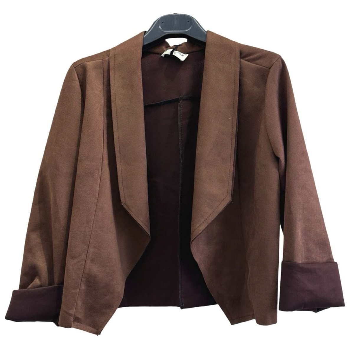 Italian Suede-Effect Tailored Jacket