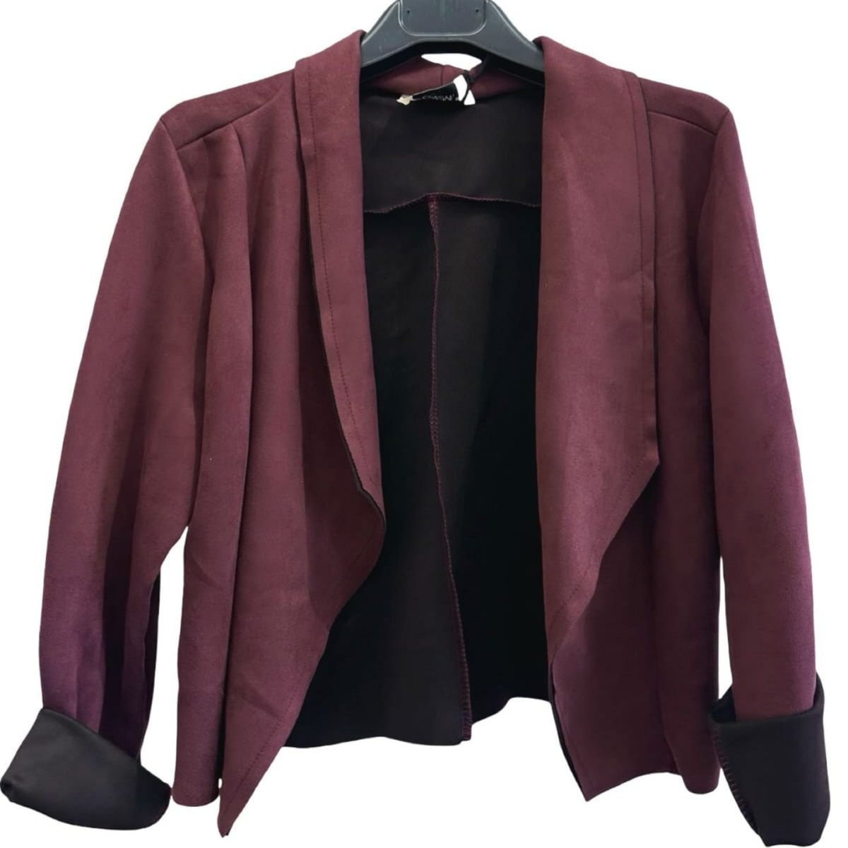 Italian Suede-Effect Tailored Jacket