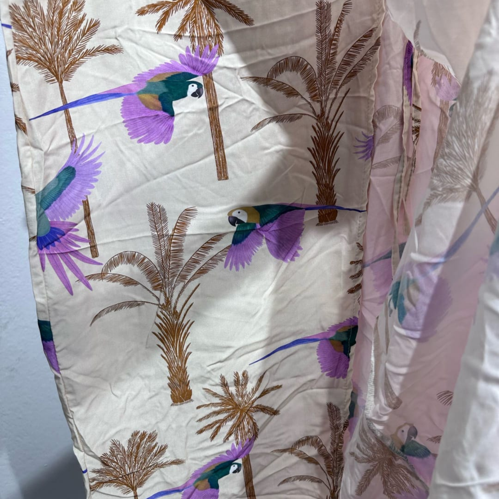 Italian Printed Wide-Leg Trousers