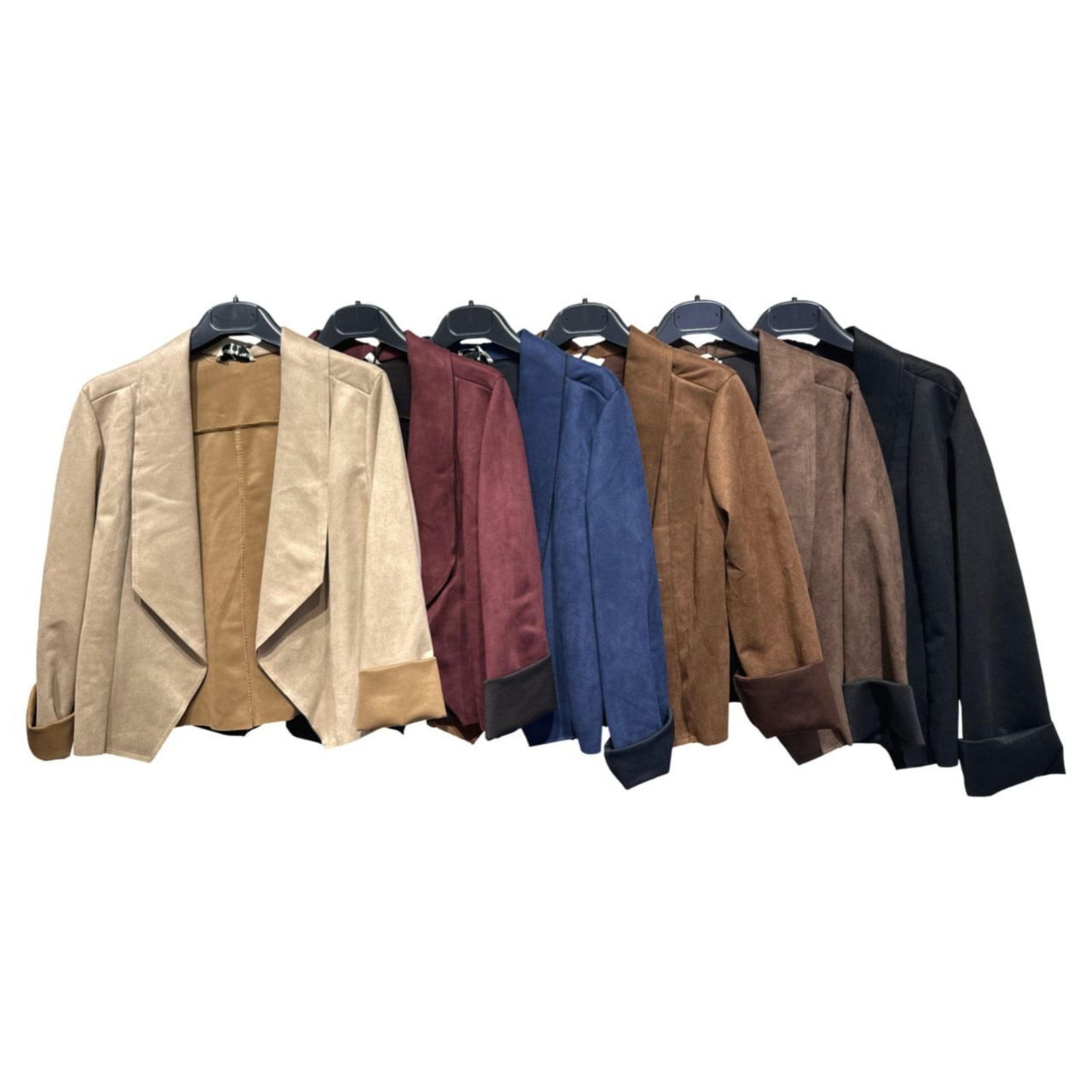 Italian Suede-Effect Tailored Jacket