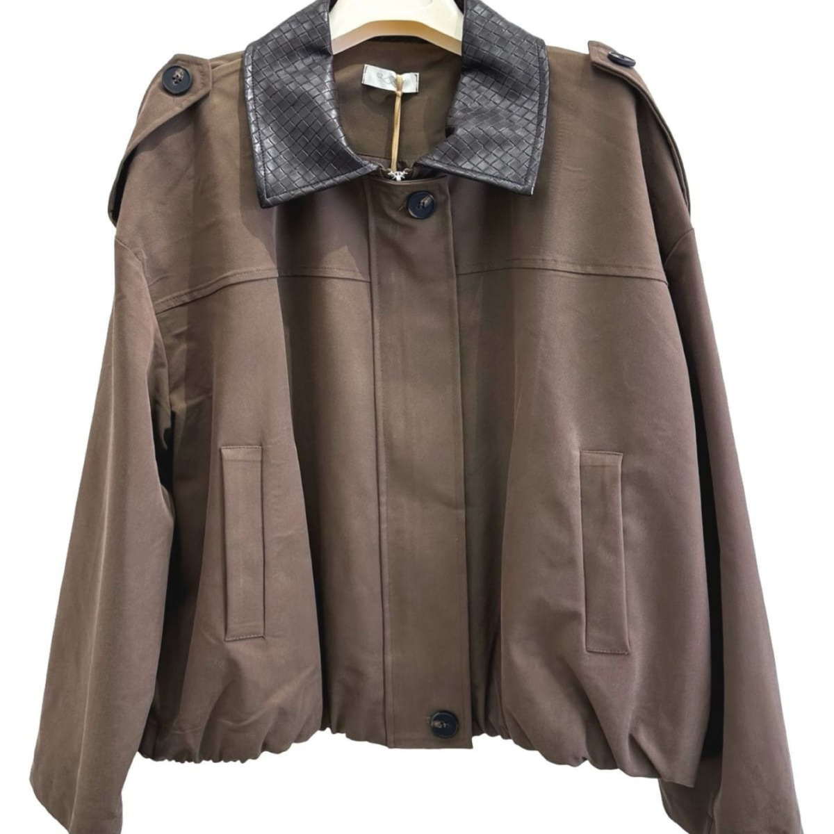 Contrast Collar Utility Jacket