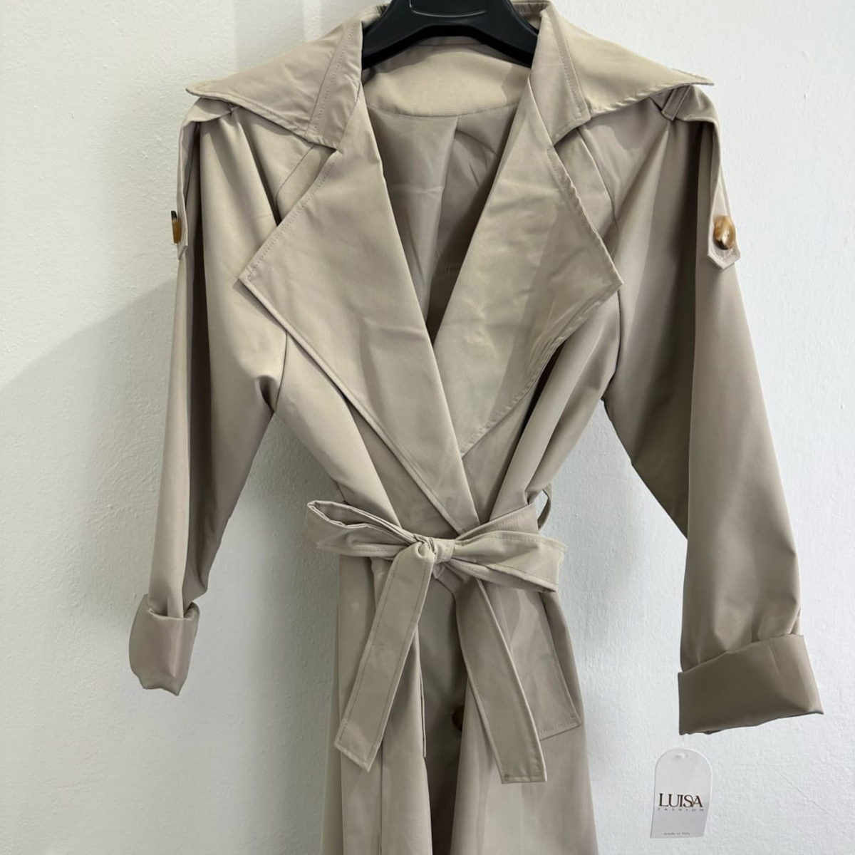 Italian Belted Trench Coat