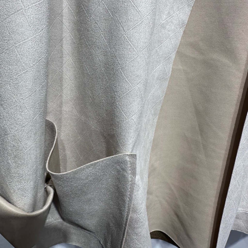 Italian Suede-Effect Open Jacket
