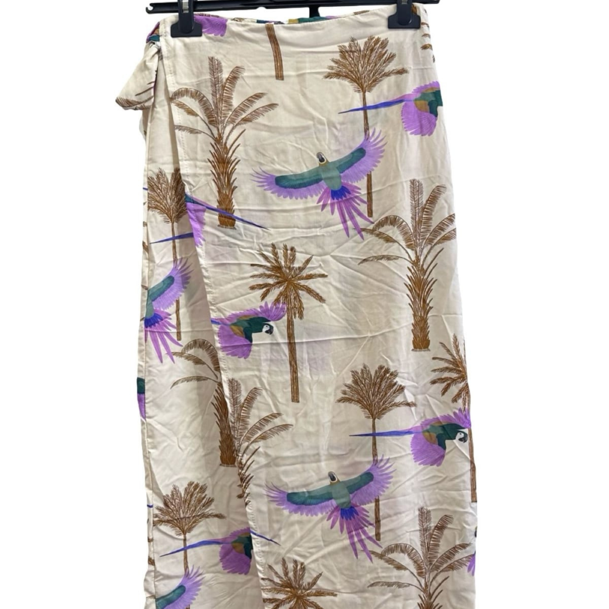 Italian Printed Wide-Leg Trousers