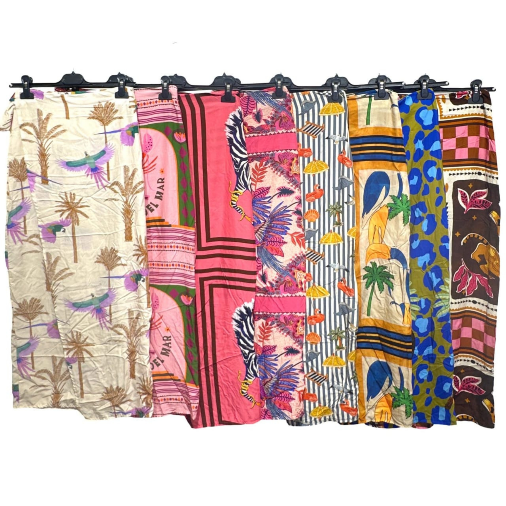 Italian Printed Wide-Leg Trousers