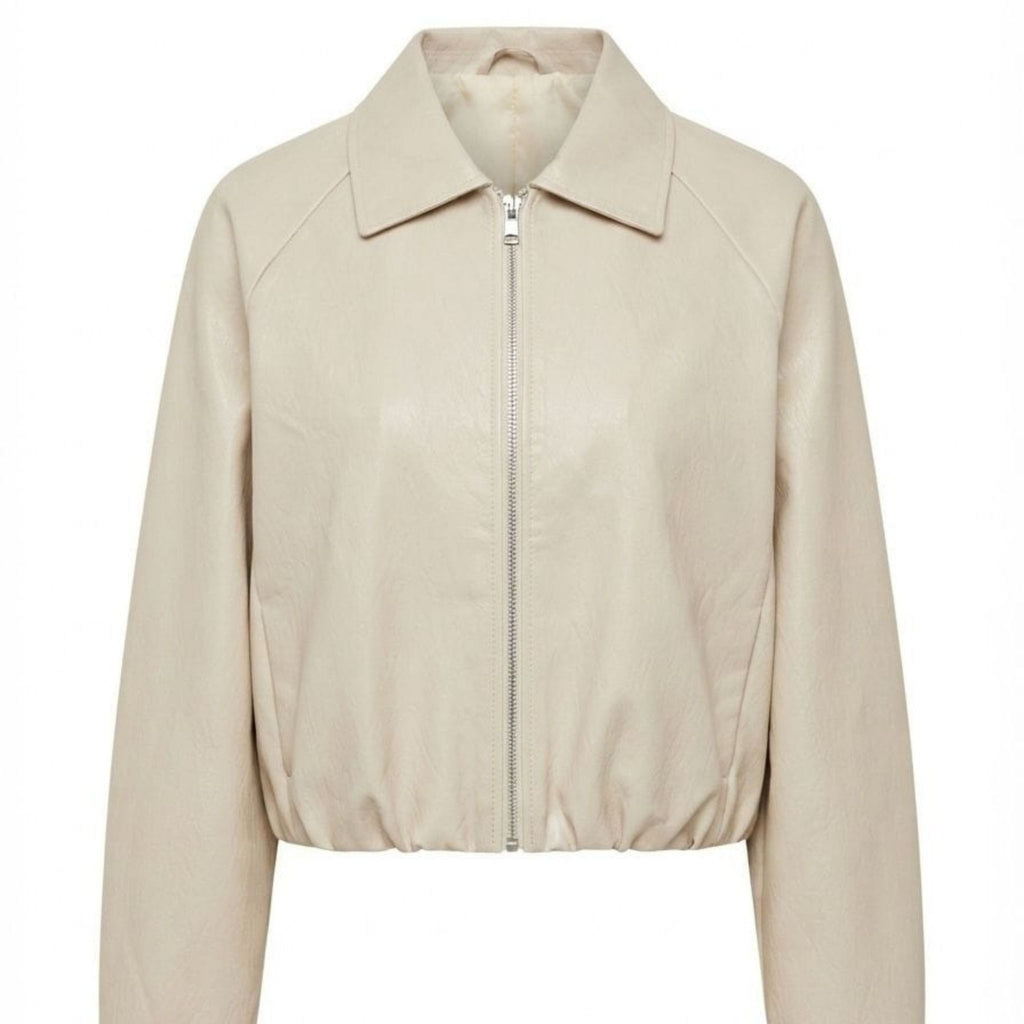 Torino Faux Leather Bomber Jacket