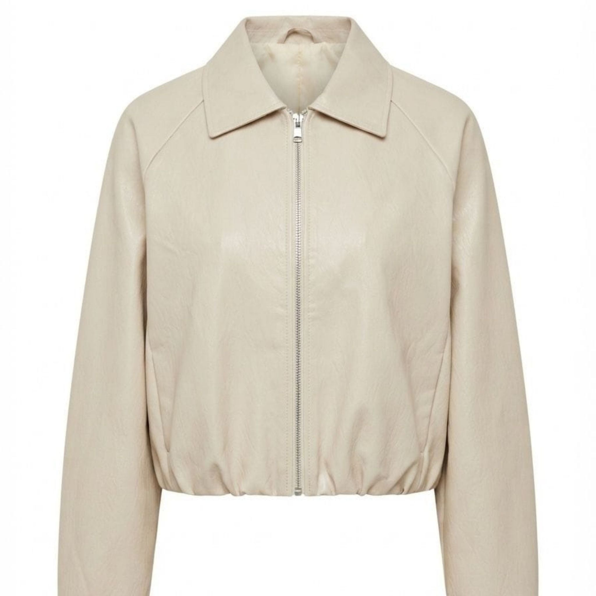 Torino Faux Leather Bomber Jacket