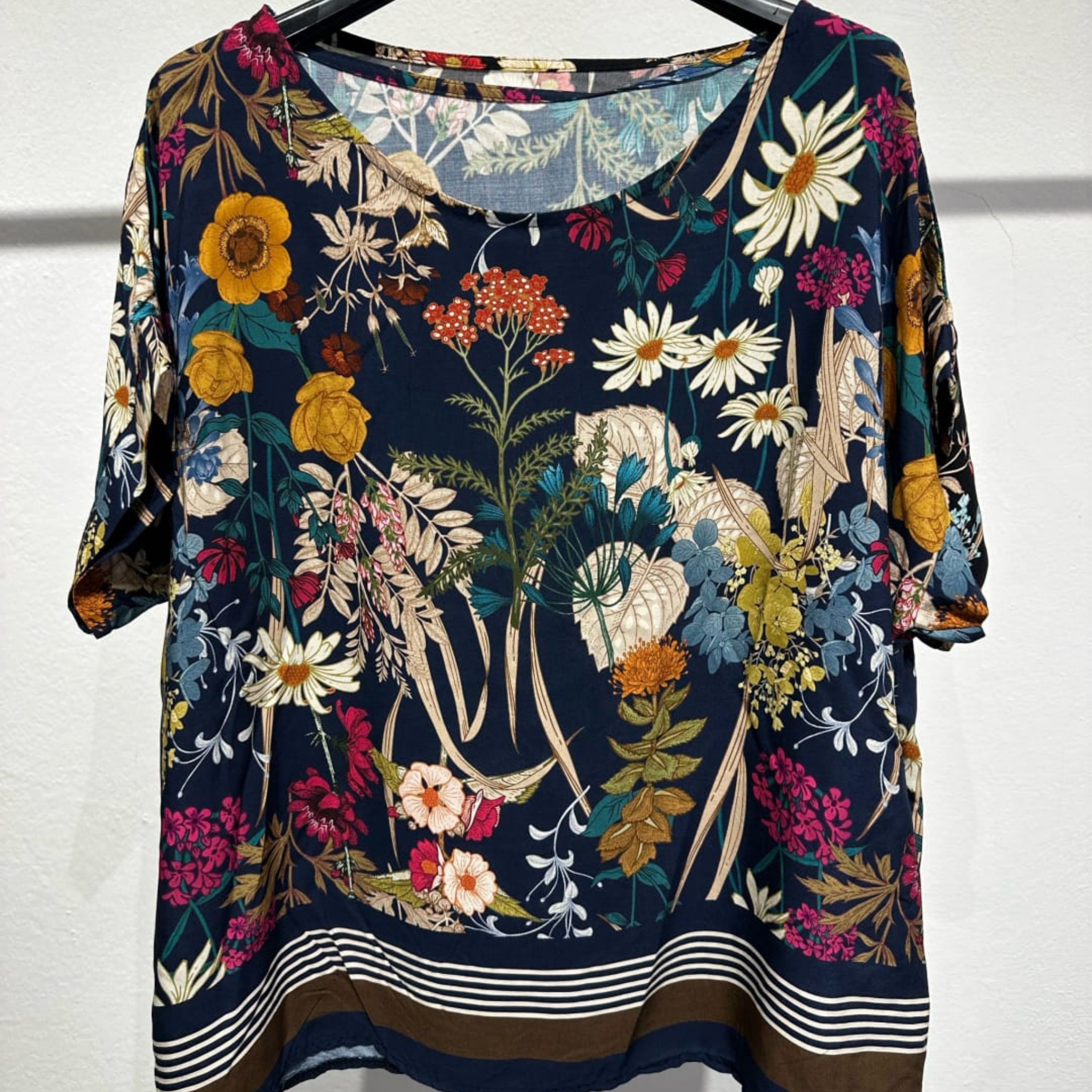 Italian Wildflower Print Blouse