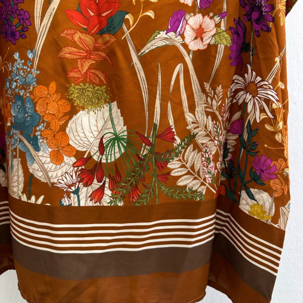Italian Wildflower Print Blouse