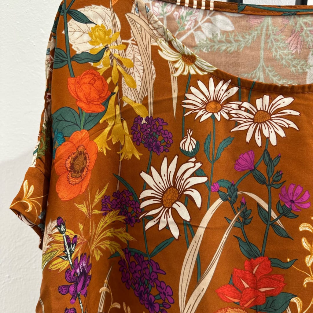 Italian Wildflower Print Blouse