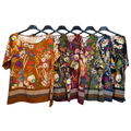 Italian Wildflower Print Blouse