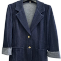 Italian Pinstripe Tailored Blazer