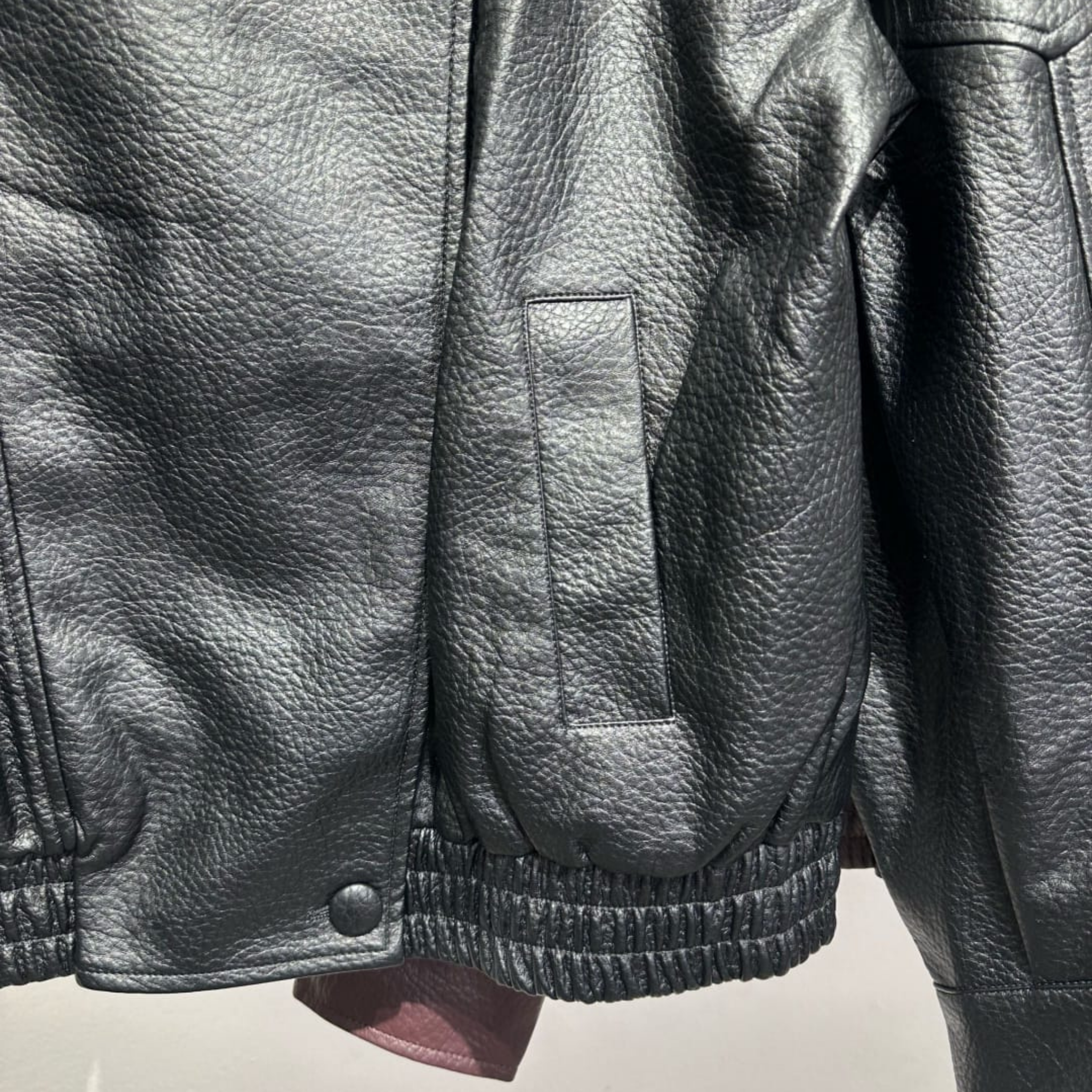 Italian Faux Leather Utility Jacket
