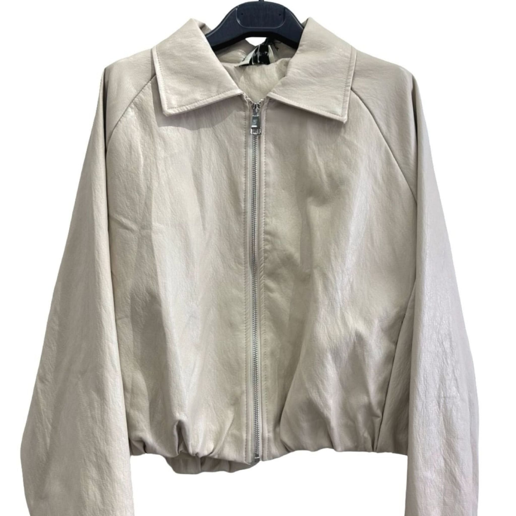 Torino Faux Leather Bomber Jacket