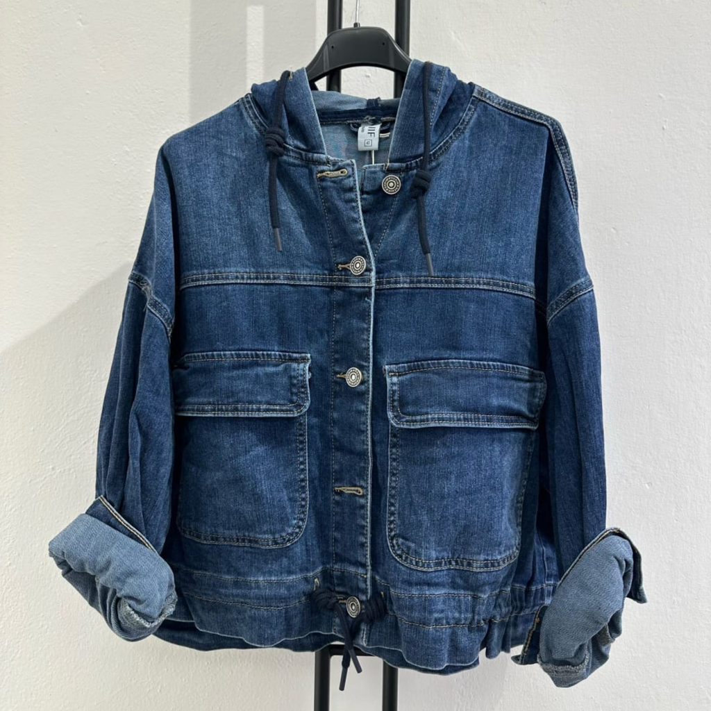 Italian Hooded Denim Jacket