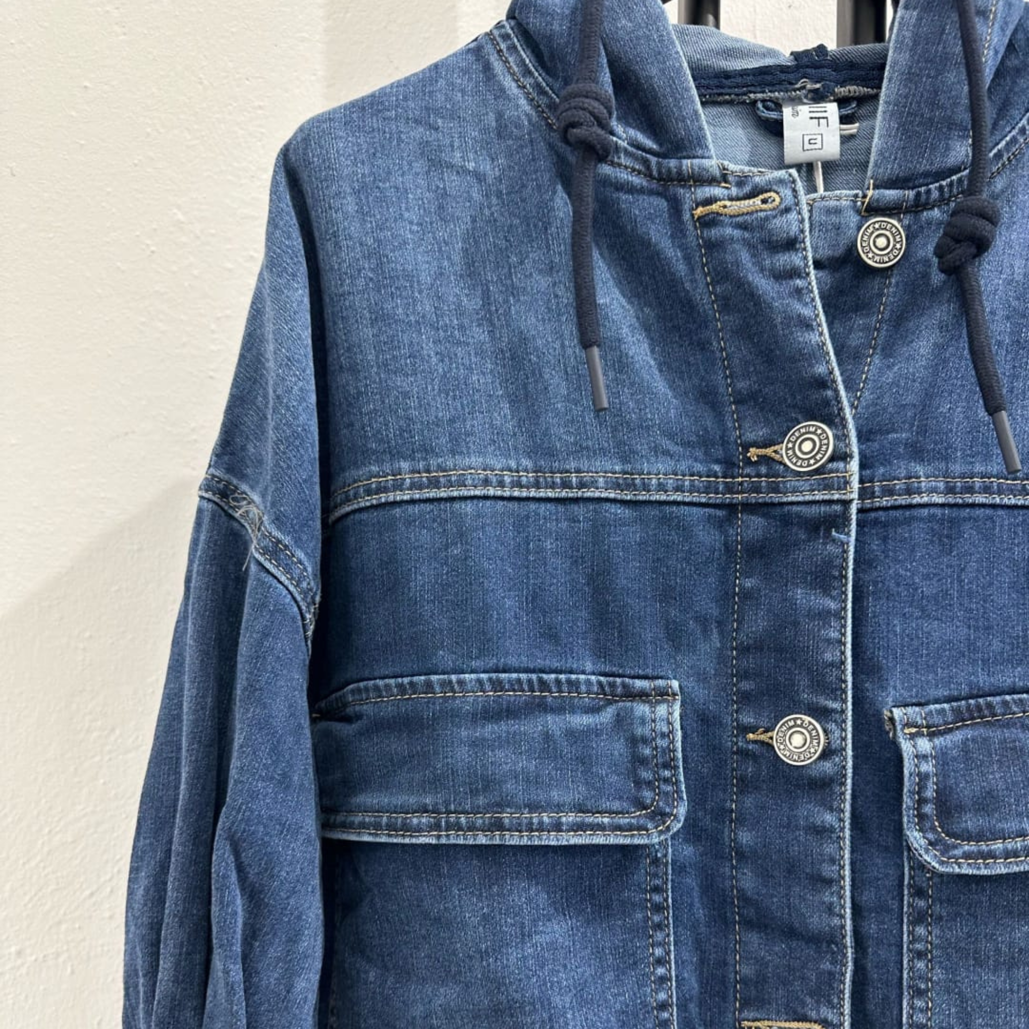 Italian Hooded Denim Jacket