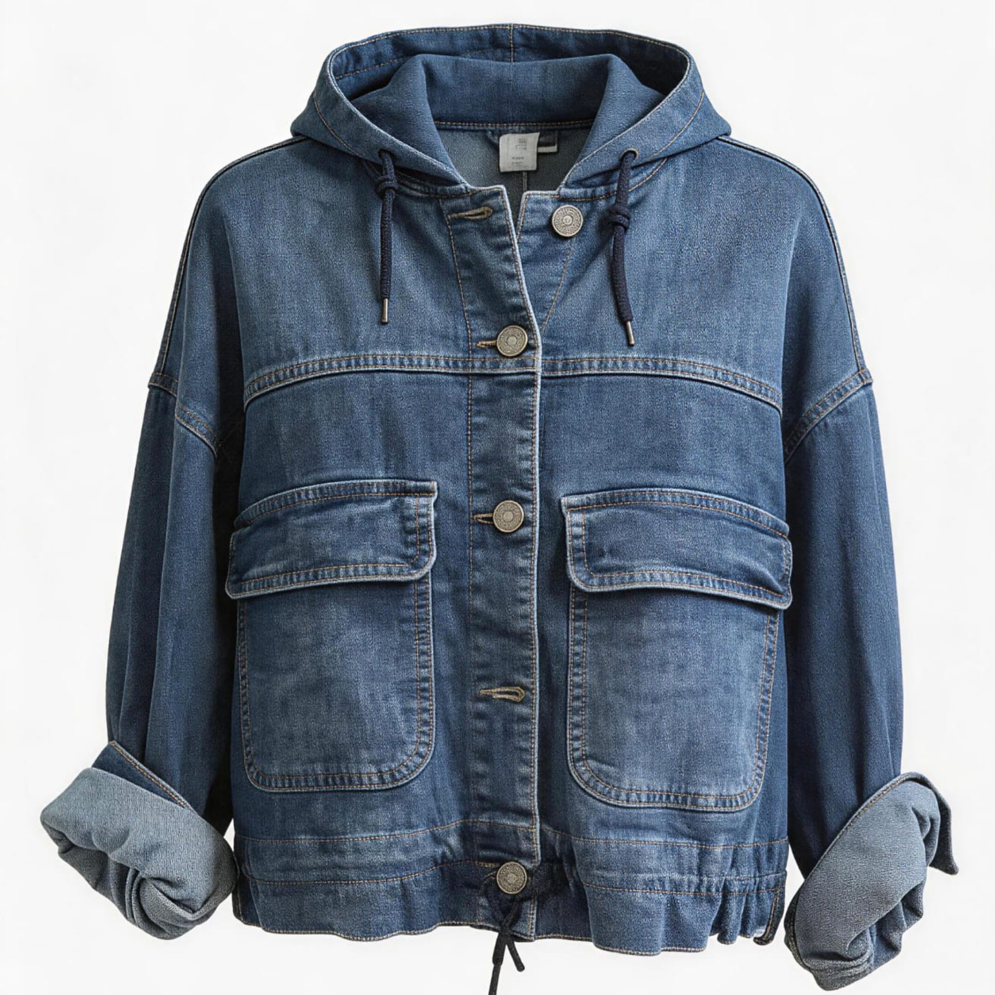 Italian Hooded Denim Jacket