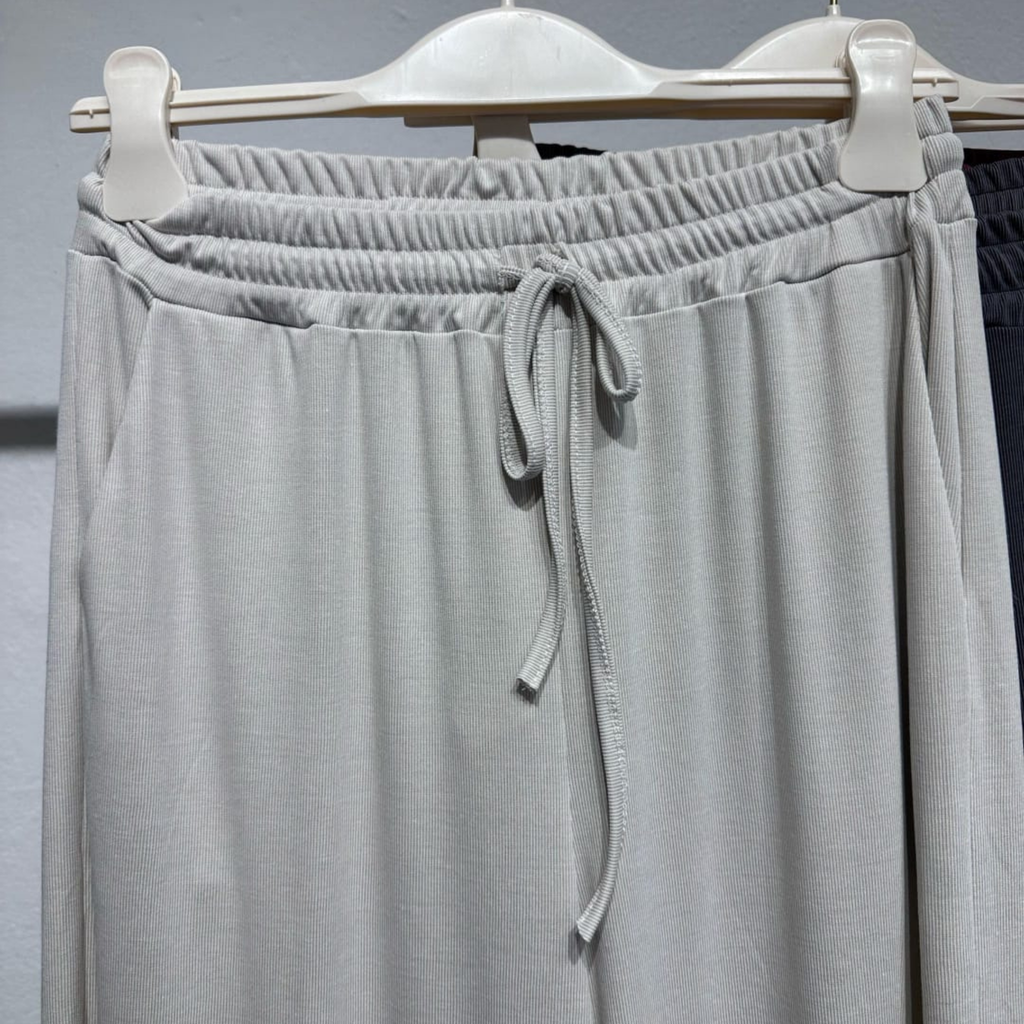 Italian Soft Wide-Leg Trousers