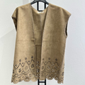 Italian Laser-Cut Suede Look Gilet