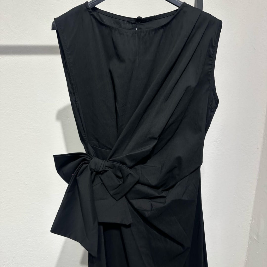 Italian Sleeveless Wrap Maxi Dress