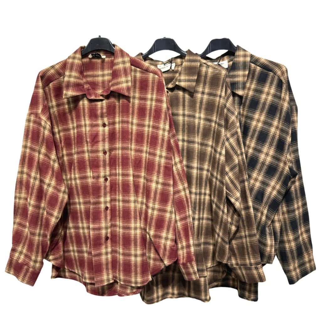 Tuscany Check Oversized Shirt