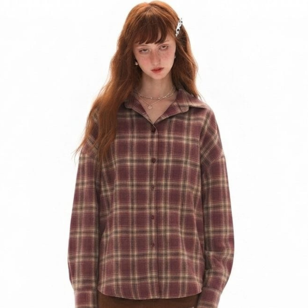 Tuscany Check Oversized Shirt
