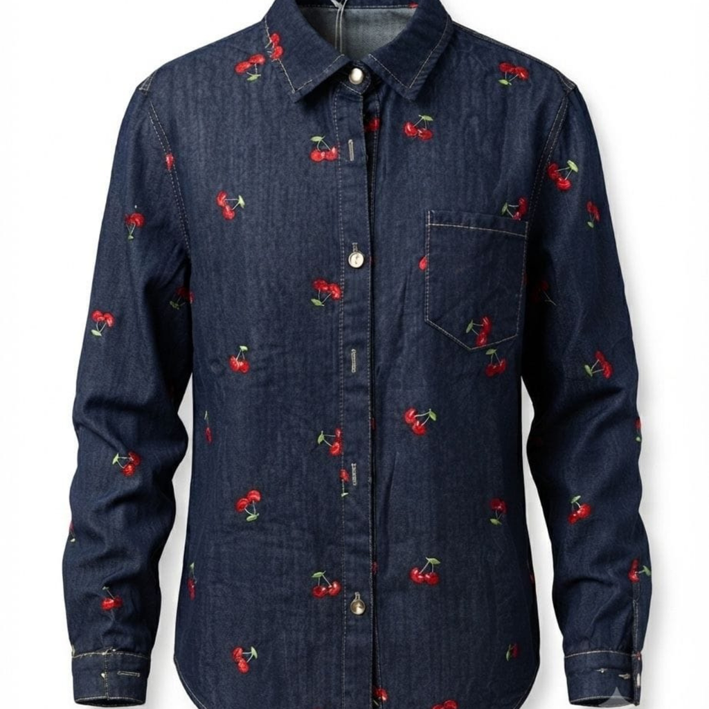 Cherry Denim Shirt