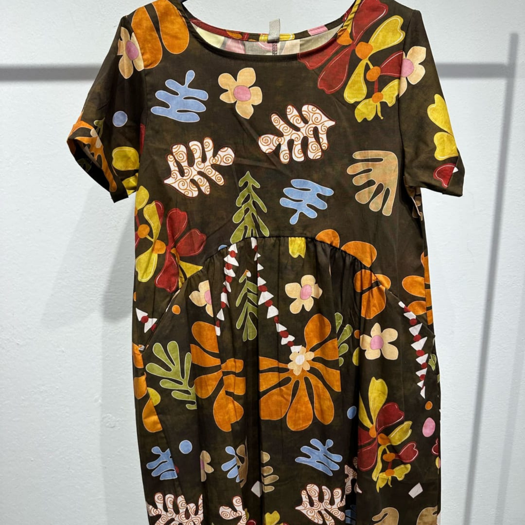 Italian Printed Maxi Dress