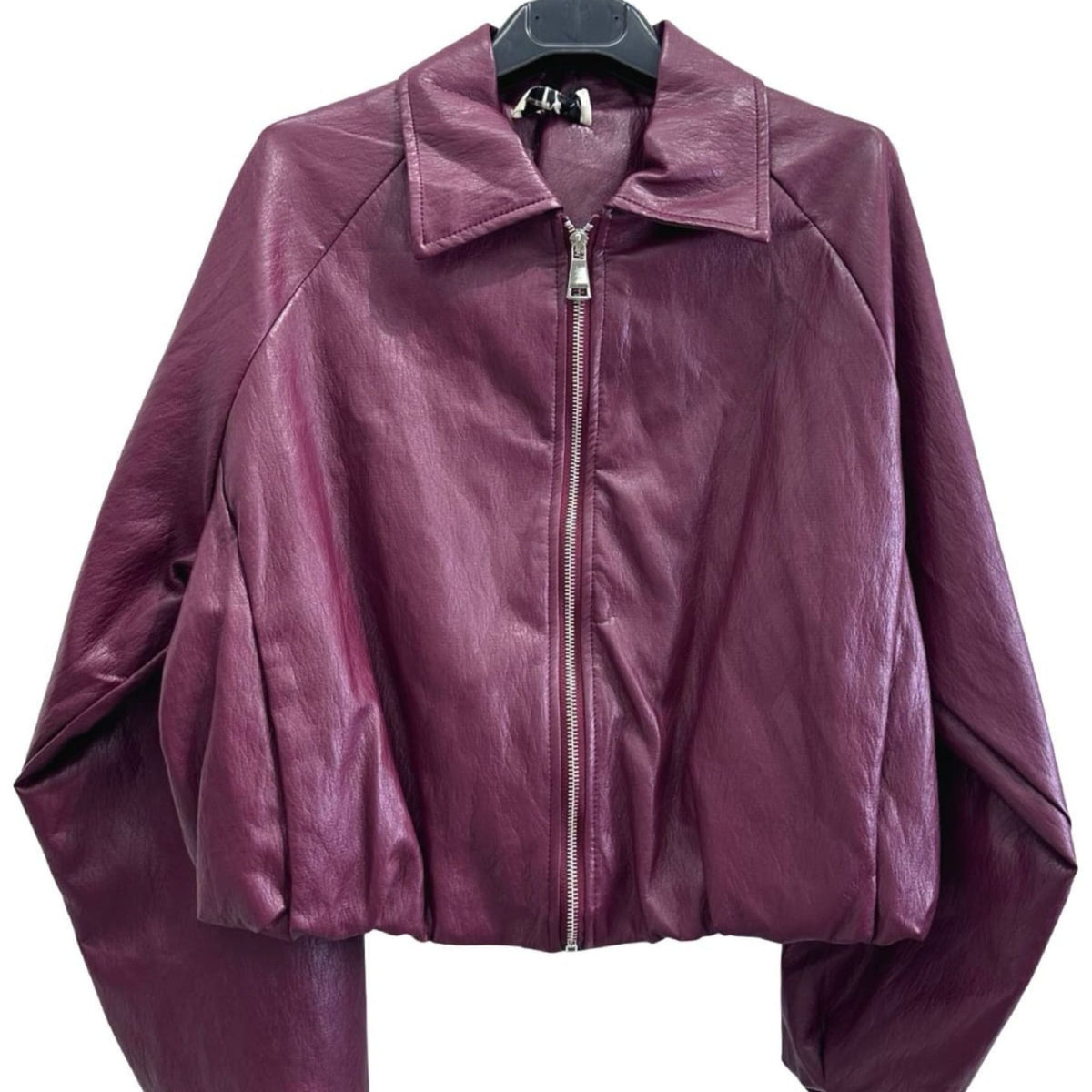 Torino Faux Leather Bomber Jacket