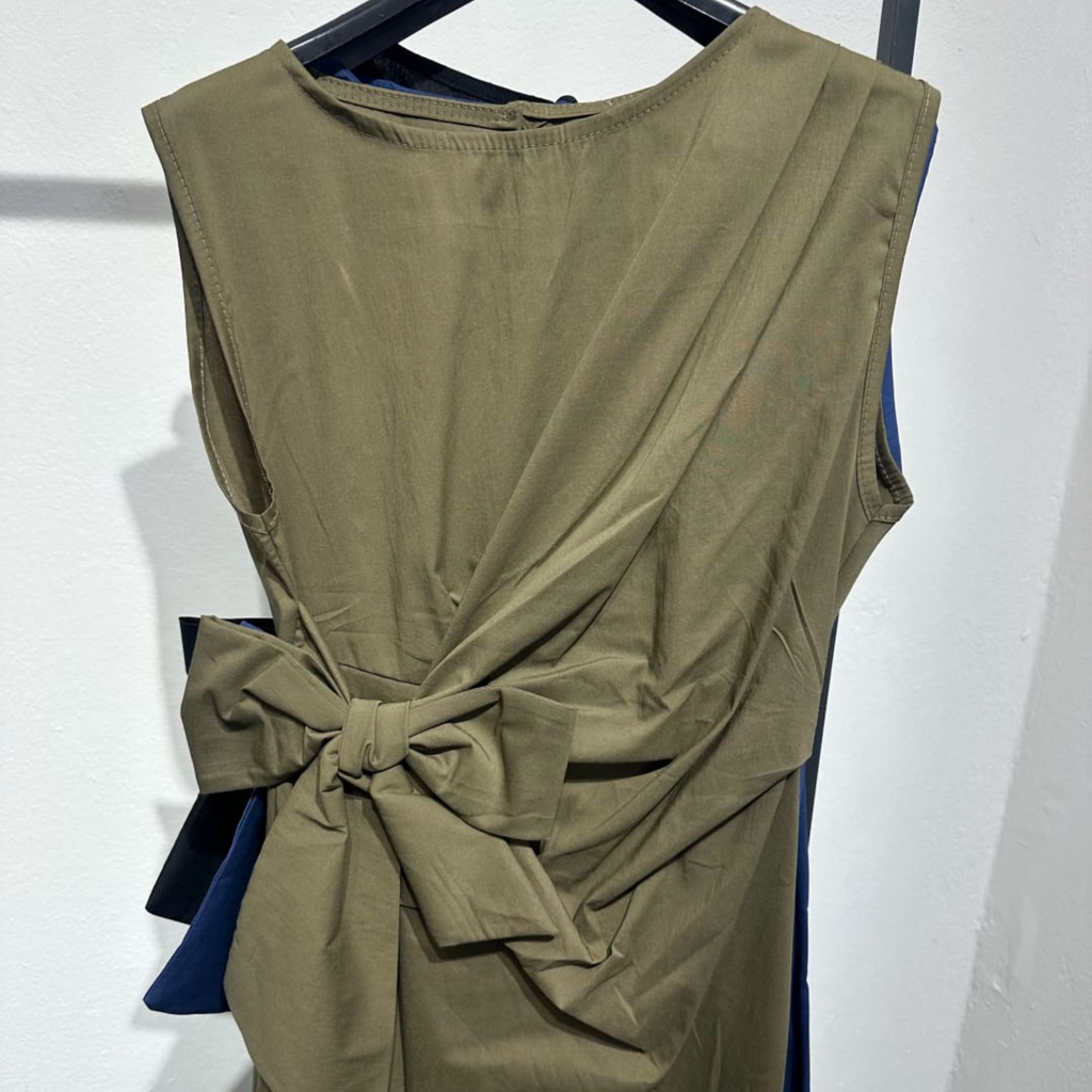 Italian Sleeveless Wrap Maxi Dress