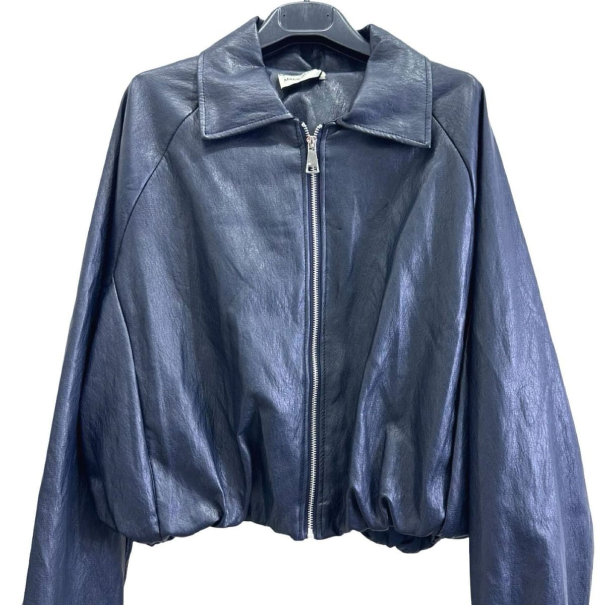 Torino Faux Leather Bomber Jacket