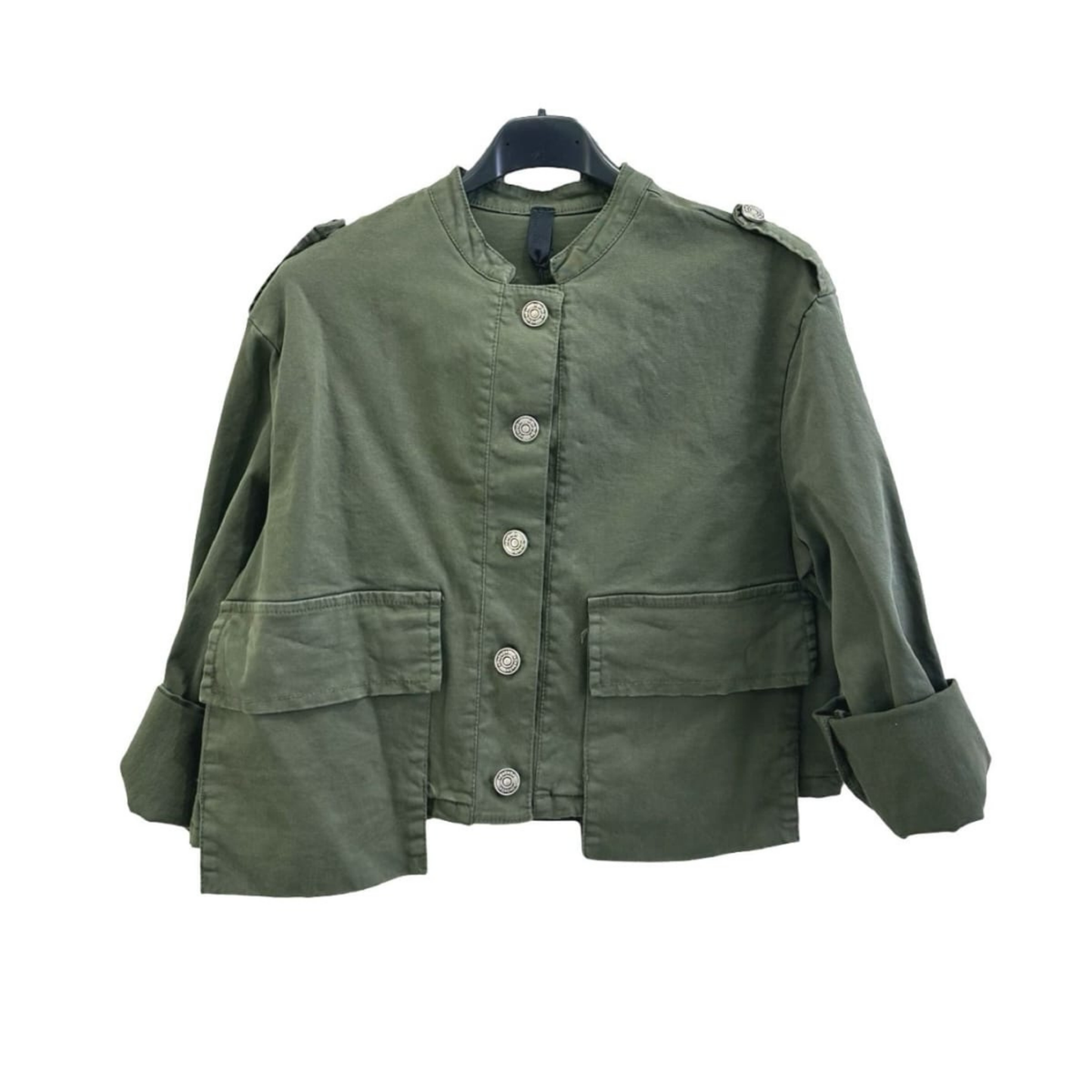 Italian Cropped Military Jacket