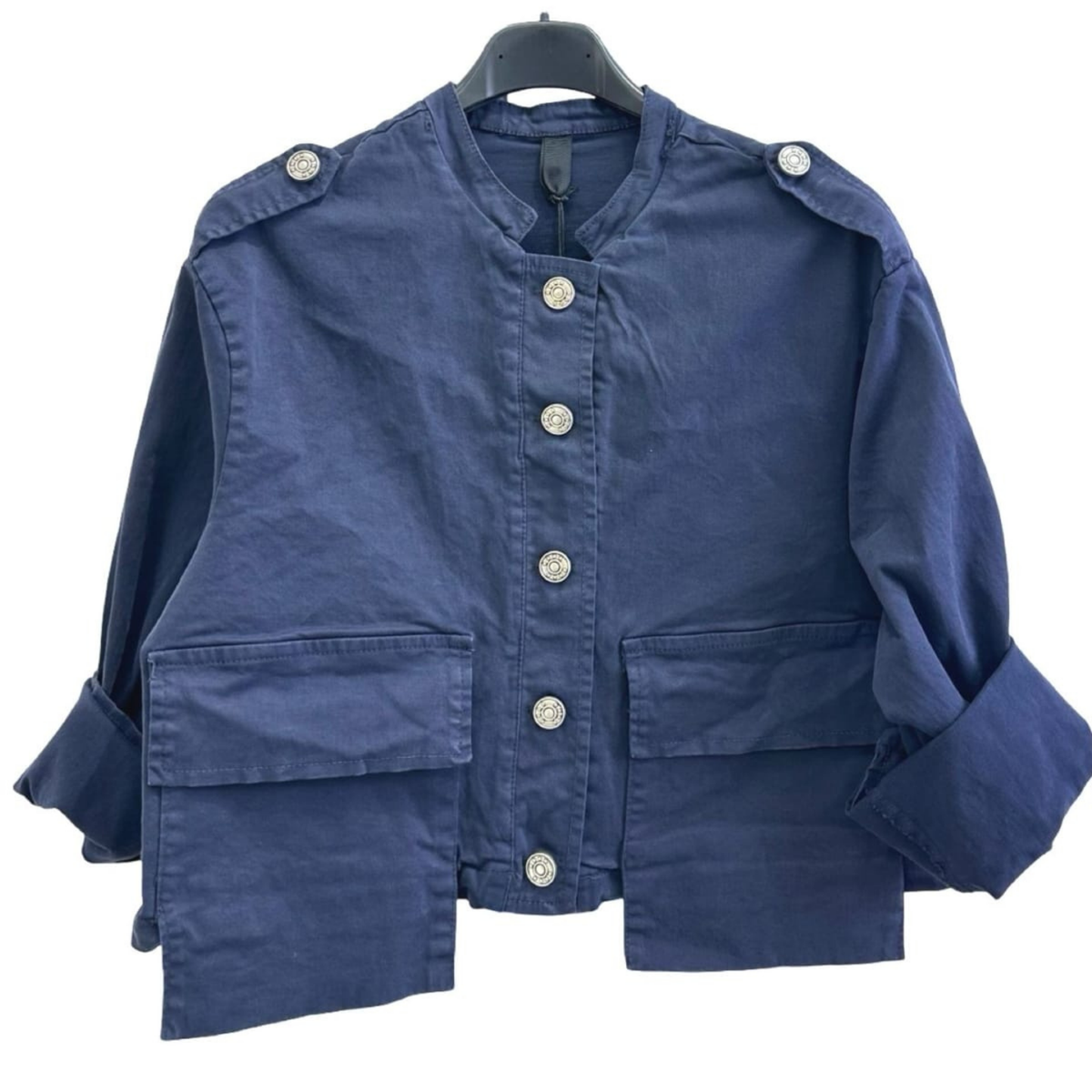 Italian Cropped Military Jacket