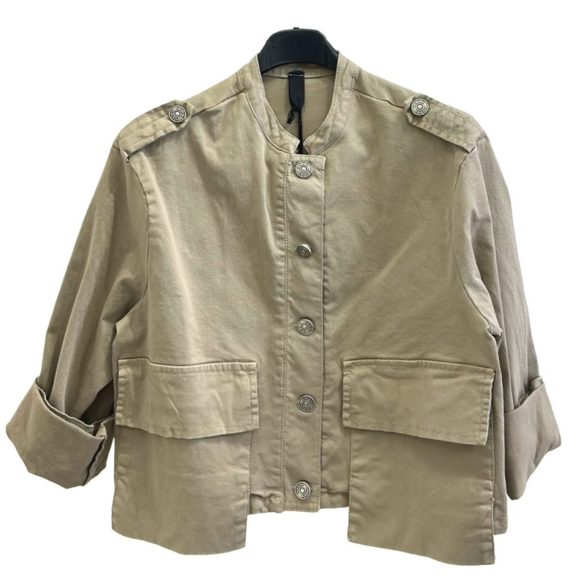 Italian Cropped Military Jacket