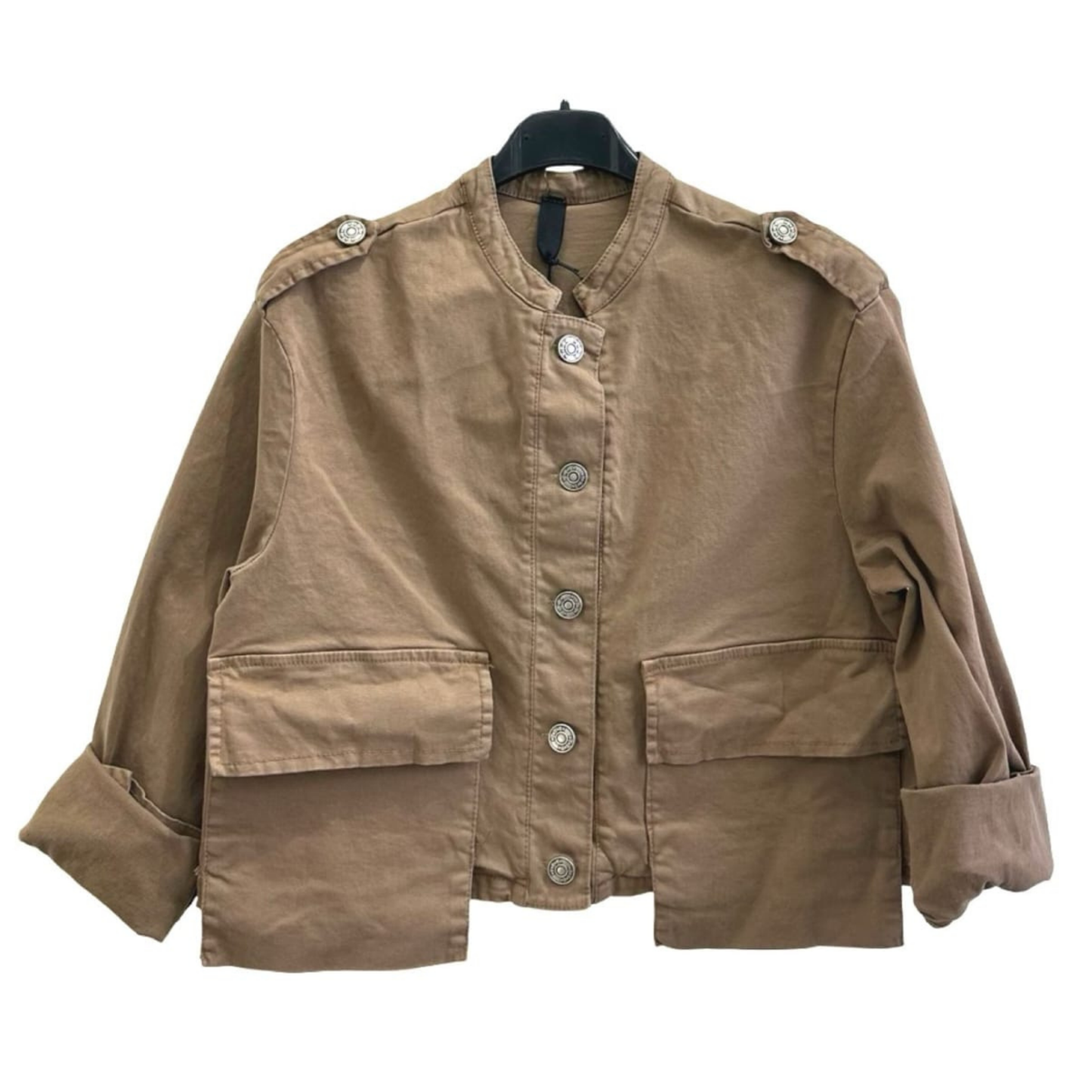 Italian Cropped Military Jacket