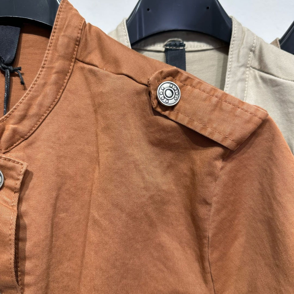 Italian Cropped Military Jacket