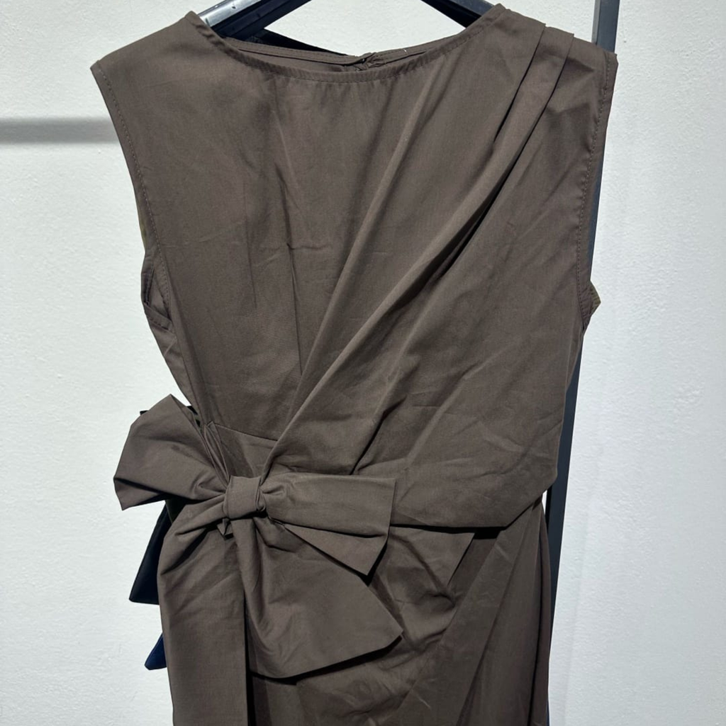Italian Sleeveless Wrap Maxi Dress