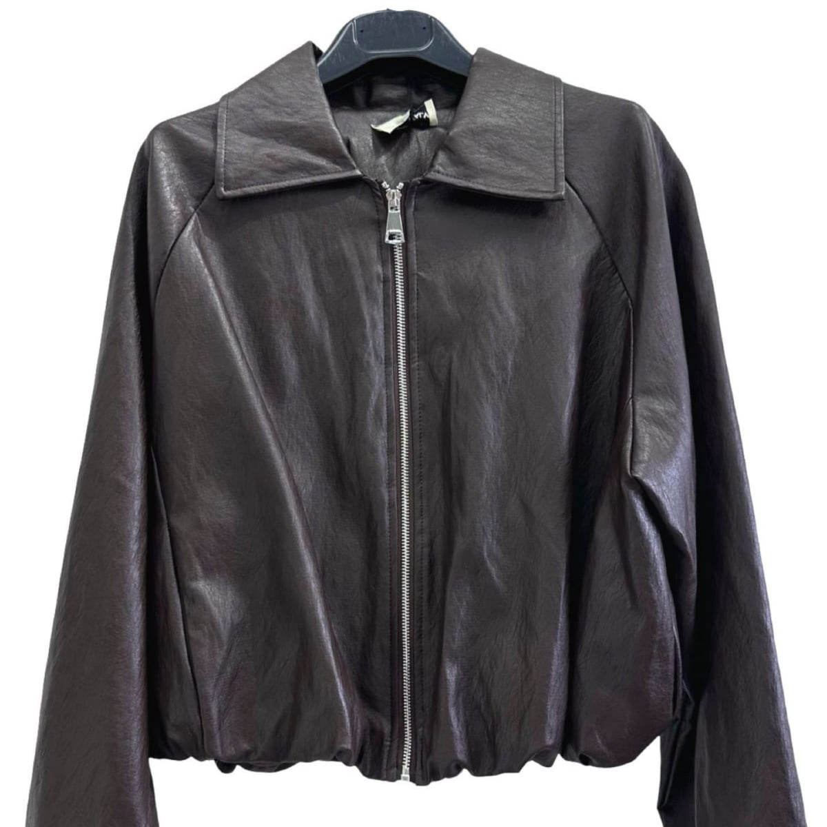 Torino Faux Leather Bomber Jacket