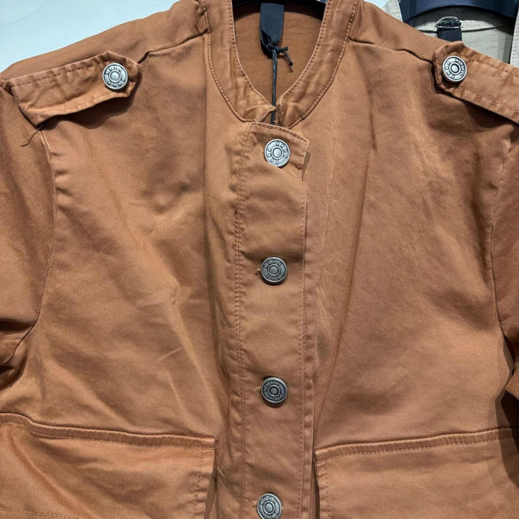 Italian Cropped Military Jacket