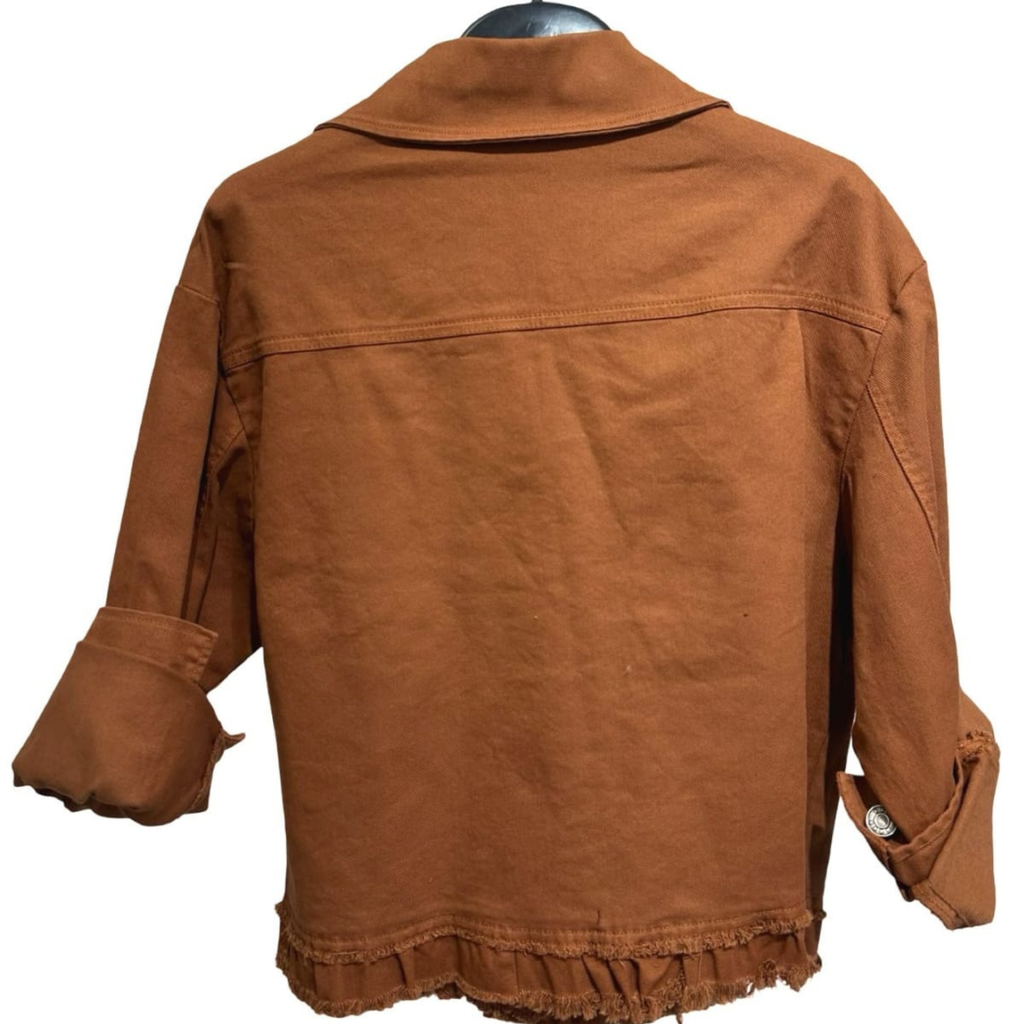 Italian Frayed Hem Jacket