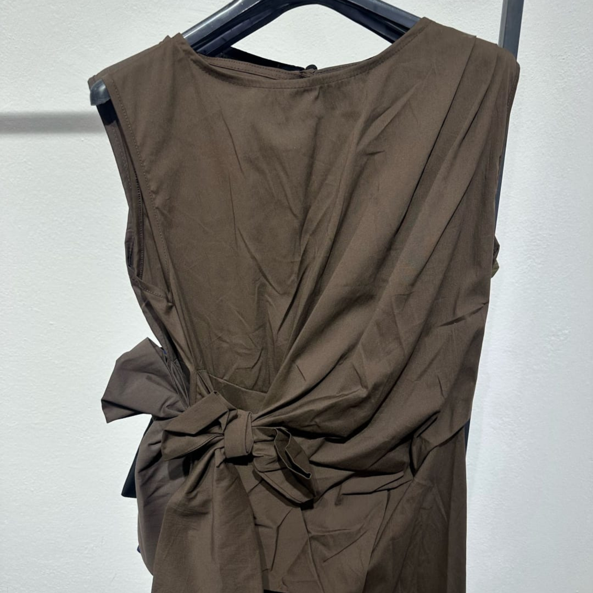 Italian Sleeveless Wrap Maxi Dress