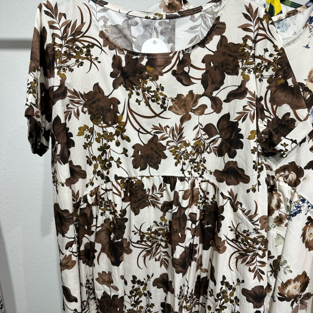 Italian Printed Maxi Dress