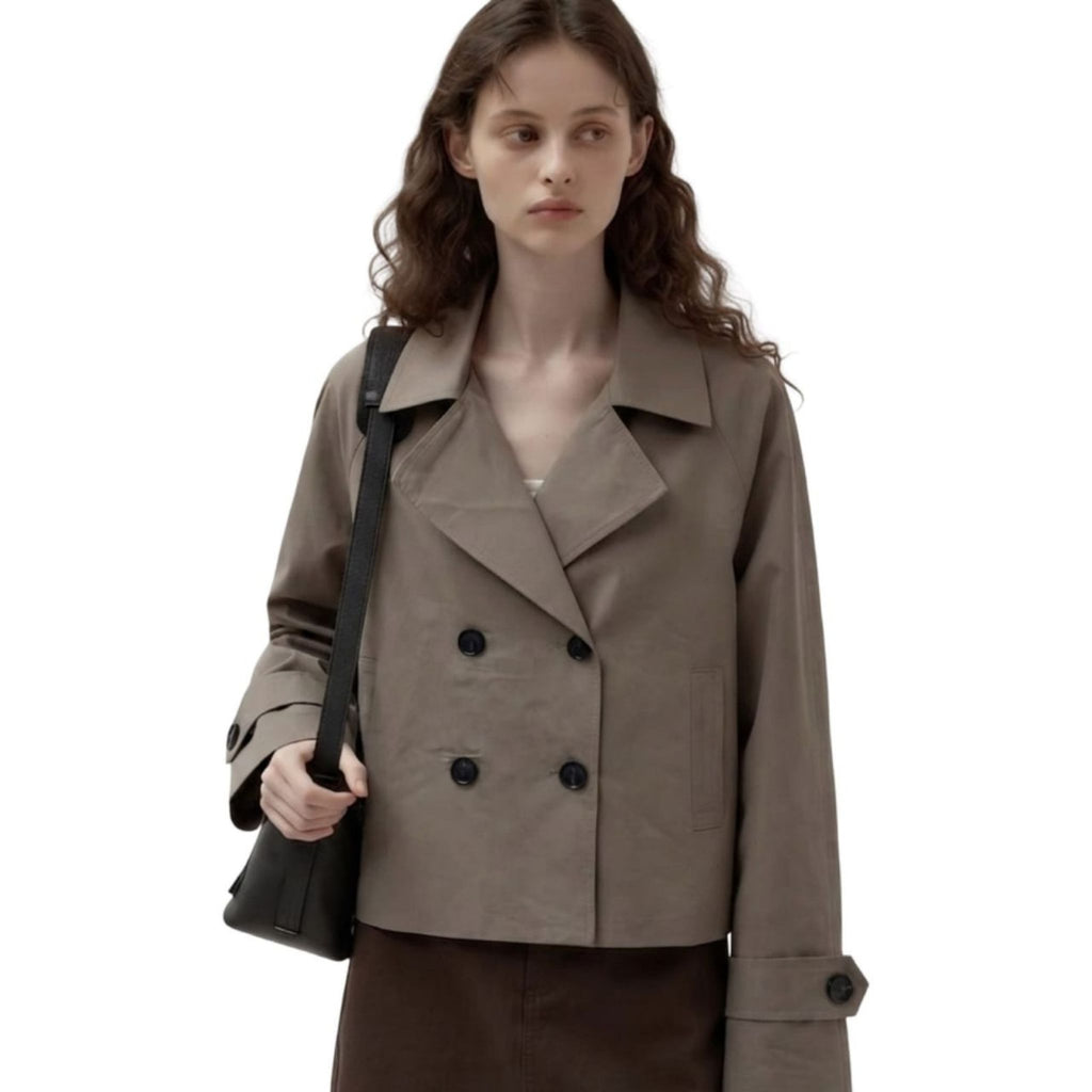 Verona Cropped Trench Jacket