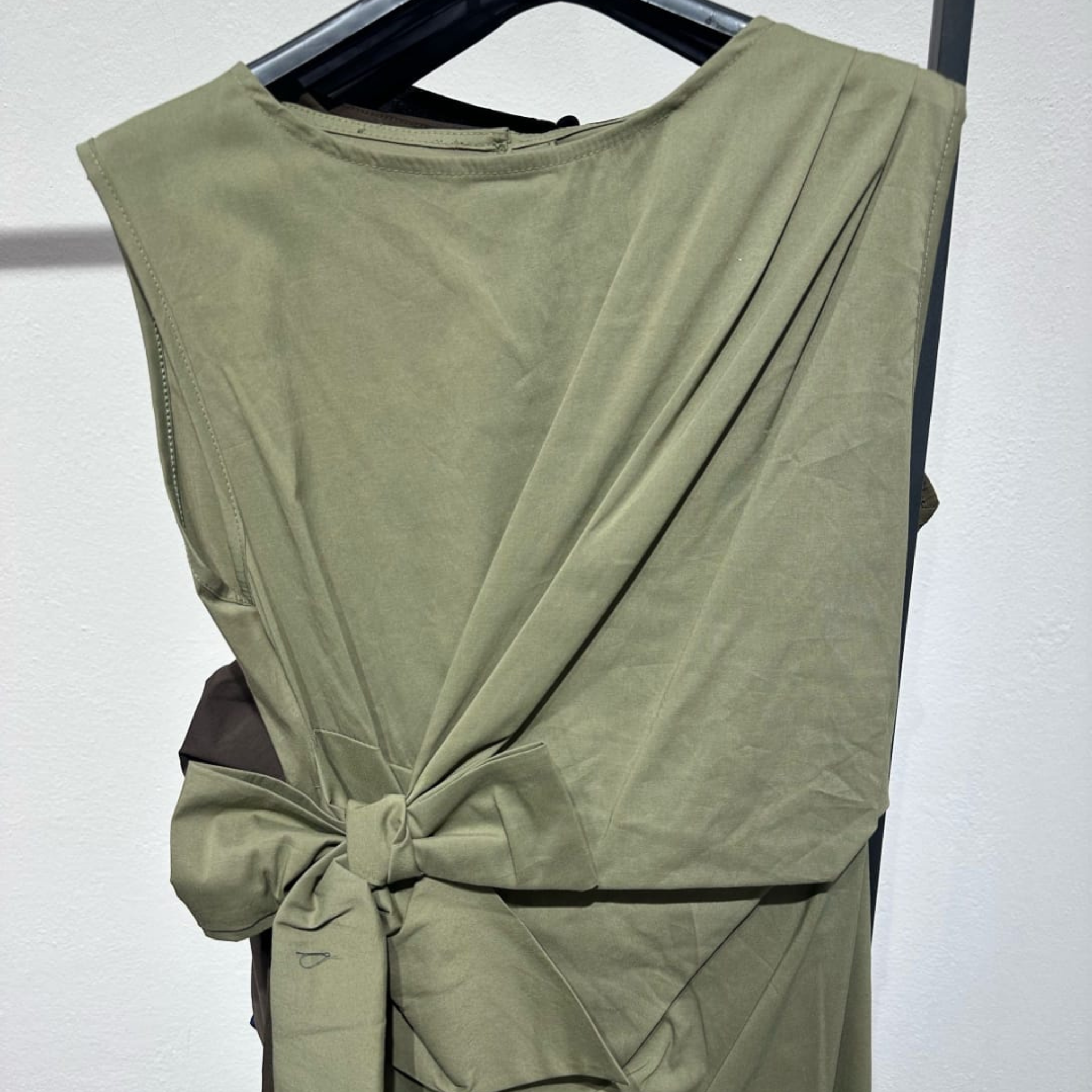 Italian Sleeveless Wrap Maxi Dress